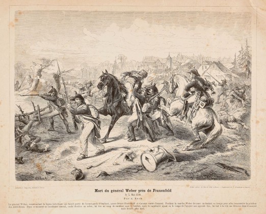 Grafik: Gefecht bei Frauenfeld am 25. Mai 1799 