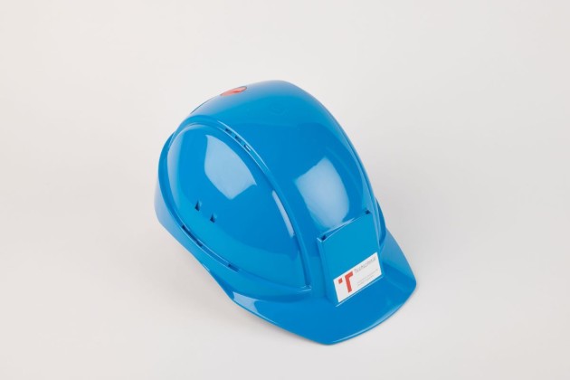 Schutzhelm für Baustellen der Stahlbaufirma Tuchschmid in Frauenfeld (1849–2019)