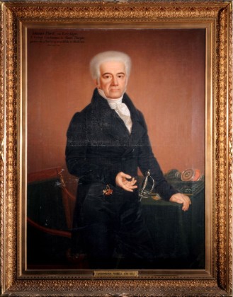 Gemälde: Knieporträt von Johannes Morell (1759–1835), Thurgauer Regierungsrat und erster Thurgauer Regierungsvorsitzender im Wechsel mit Joseph Anderwert