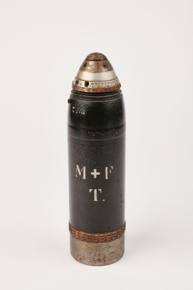 Artilleriegeschoss: Schrapnell für Perkussionszündung