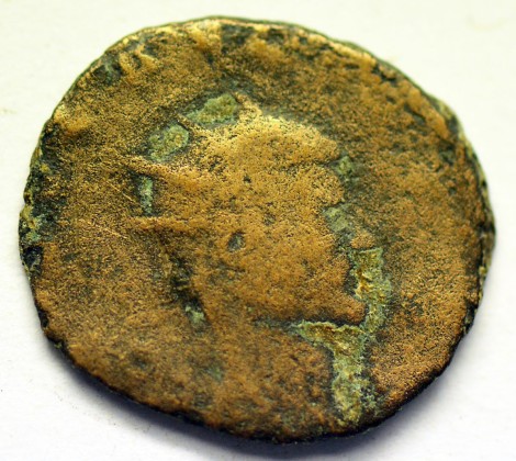 Münze: Antoninian des römischen Kaiserreichs, geprägt in Rom zur Zeit von Kaiser Claudius II. Gothicus (268–270 n. Chr.)