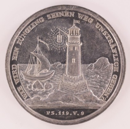Medaille: Schulprämie für Jünglinge des Königreichs Preussen, zur Zeit von König Friedrich Wilhelm III. (1797–1840), aus dem Nachlass von Karl Asmund Kappeler (1844–1924), Kaufmann in Kolumbien
