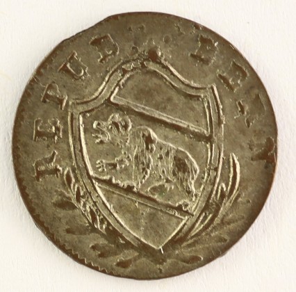 Münze: Rappen des Kantons Bern, geprägt in Bern