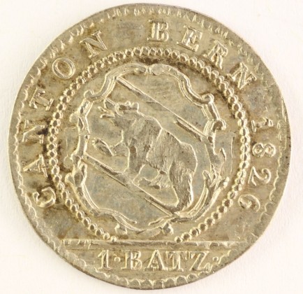 Münze: Konkordatsbatzen des Kantons Bern, geprägt in Bern, aus der Sammlung von Maria Walenta (1876–1961)