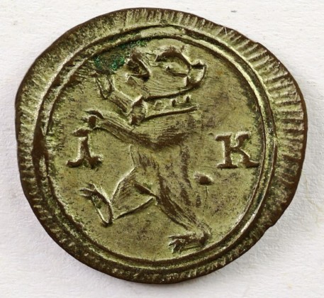 Münze: 1-Kreuzer-Stück der Stadt St. Gallen, geprägt in St. Gallen, aus dem Nachlass von Karl Asmund Kappeler (1844–1924), Kaufmann in Kolumbien