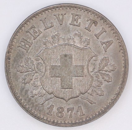 Münze: 10-Rappen-Stück der Schweizerischen Eidgenossenschaft, geprägt in Bern, aus dem Nachlass von Karl Asmund Kappeler (1844–1924), Kaufmann in Kolumbien