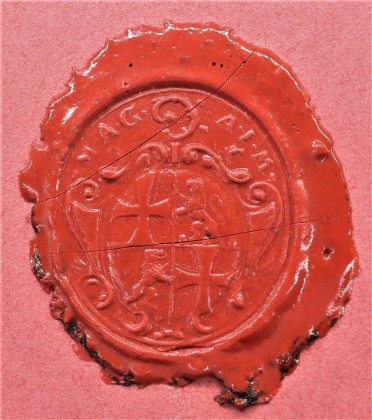  Roter Siegellackabdruck des Stempel (Inv. Nr. T 37532)
