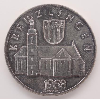 Medaille: Jubiläumsmedaille auf die 1000-Jahr-Feier des Klosters St. Ulrich und Afra in Kreuzlingen, geprägt in St. Gallen