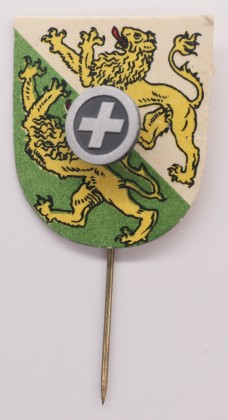 Abzeichen: Anstecknadel mit Thurgauer Wappen für die Spendeaktion 1945 für Kriegsgeschädigte