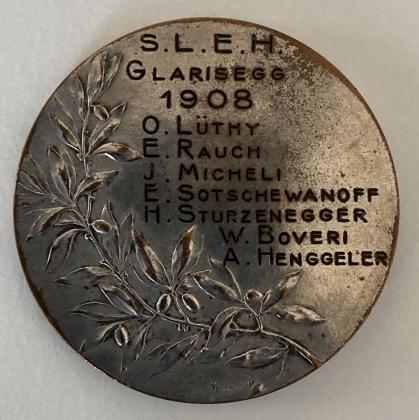 Medaille: Verdienstmedaille des Schweizerischen Landerziehungsheim Glarisegg für Schüler, geprägt in Le Locle