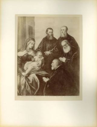 Fotografie: Gemälde «Maria mit Kind und vier Senatoren» vom italienischen Maler Jacopo Tintoretto (1518/19–1594), aus der Fotografie-Sammlung der Familie Bachmann, Besitzerin von Schloss Frauenfeld