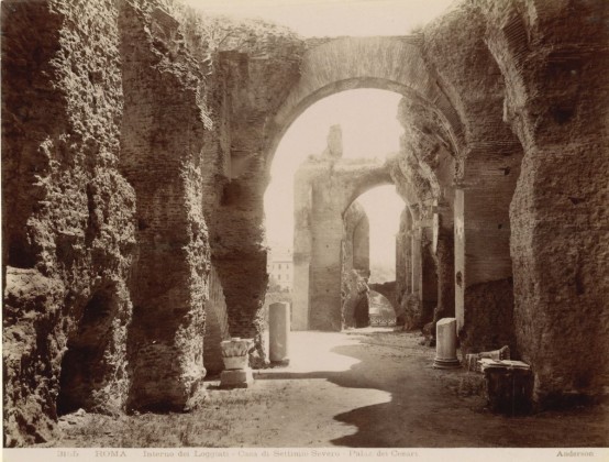 Fotografie: Palastruinen auf dem Palatin in Rom, aus der Fotografie-Sammlung der Familie Bachmann, Besitzerin von Schloss Frauenfeld