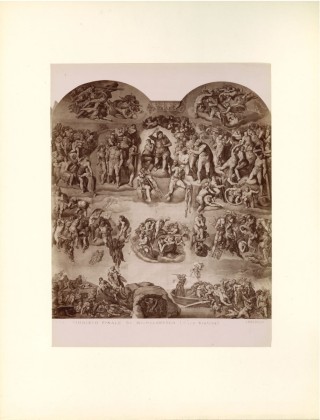  «Das Jüngste Gericht», Ausschnitt der Freskenmalerei 
Archiv Alinari, Florenz – Bildrechte einholen bei Fondazione Alinari per la Fotografia
