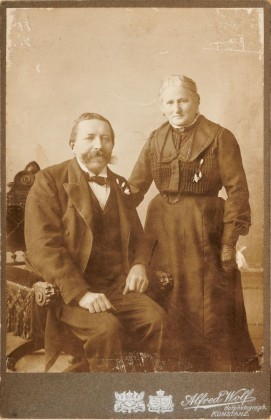 Fotografie: Das Ehepaar Kaspar Heinrich Römer (1851–1919) und  Selina Frei (1883–1915) aus Gottlieben