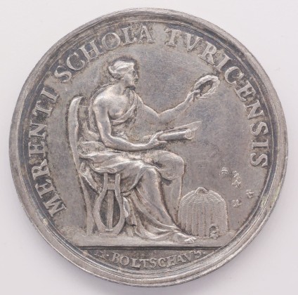 Medaille: Schulprämie für die städtischen Schulen in Zürich, aus der ehemaligen Sammlung von Josef Sager (1905–1964)
