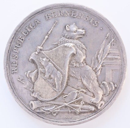 Medaille: Medaille für die Angehörigen des Wahlgremiums der Stadt Bern, sogenannter «Sechzehnerpfennig», geprägt in Bern
