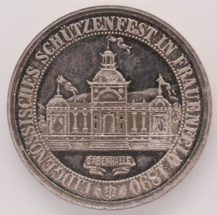 Medaille: Medaille auf das Eidgenössische Schützenfest 1890 in Frauenfeld