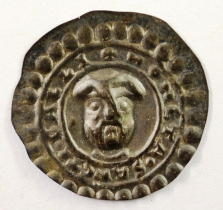 Münze: Denar der Abtei St. Gallen, geprägt in St. Gallen zur Zeit von Abt Ulrich von Tegerfelden (1167–1199), aus der ehemaligen Sammlung von Josef Sager (1905–1964)