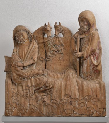 Skulptur: Die Geburt von Jesus Christus, vermutlich aus dem Dominikanerinnenkloster St. Katharinental bei Diessenhofen, sogenannte Liebenfelser Weihnachtsgruppe