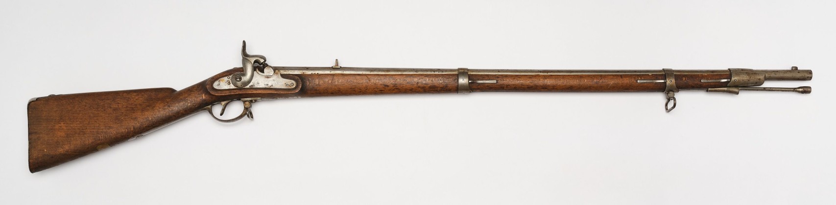 Infanteriegewehr mit Perkussionsschloss, Vorderlader nach dem System Lorenz, österreichische Ordonnanzwaffe, eventuell umgebaut